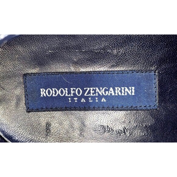 Rodolfo Zengarini Men's Burgundy Leather Monk Strap Buckle Loafers Sz 42 (9) 103 - Picture 15 of 16